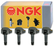 4 pcs NGK Ignition Spark Plug Coils Kit for Honda Civic 1.8L L4 30520-RNA-A01 picture