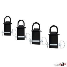 4PCS Heavy Duty 12000 Lbs Removable D-Ring Stake Pocket Powder Coated Universal picture