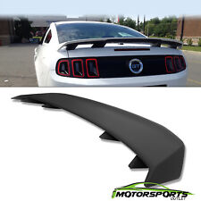For 2010-2014 Ford Mustang GT 4-Pedestal Rear Trunk Wing Spoiler Lid Matte Black picture