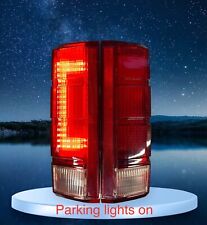 FORD F150 F250 TRUCK BRONCO 1980-1986 RED TAIL LIGHTS W Built-In LED Hardware picture