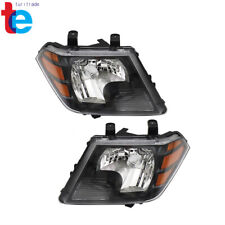 Headlight For 2009-2021 Nissan Frontier Truck Black Halogen Left+Right Side picture