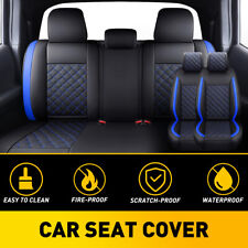 Car 5-Seat PU Cover Leather For Toyota Tacoma 2007-2023 Crew Cab 4-Door Black picture