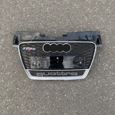 For Audi TT TTS 2008-2014 TTRS Style Honeycomb Front bumper Grille Chrome Black picture
