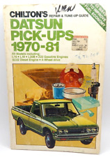 Vintage Chilton's Auto Car Repair Manual Datsun Pickups 1970-1981 Mini Truck picture