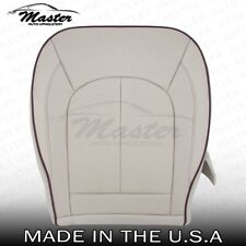 2017- 2019 Fits Chrysler Pacifica Driver Bottom Gray Leather Seat Cover, Perf picture