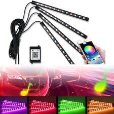 4X RGB LED Glow Car Interior Lamp Under Dash Footwell Seats Inside Lighting picture