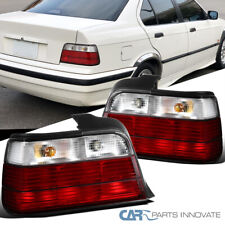 Fits 92-98 BMW E36 318i 325i 4Dr Sedan Red/Clear Parking Tail Lights Brake Lamps picture