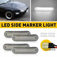 For 90-05 Mazda Miata MX-5 Full LED Set 4X White Turn Signal Side Marker Lights picture