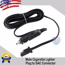 2pcs 12V Battery Male Car Cigarette Lighter Adapter 12 ft Charger Red LED picture