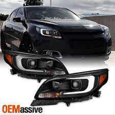 Fit 2013-2015 Chevy Malibu 16 Limited LED Strip DRL Projector Headlights 13-15 picture