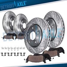 8pc Front Rear Drilled Slotted Brake Rotors Brake Pads Kit for 2014 2015 Mazda 6 picture