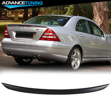 For 01-07 Mercedes-Benz C-Class W203 4DR Sedan Black ABS AMG Style Trunk Spoiler picture