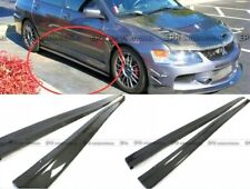 For Mitsubishi Evolution 7 8 9 Carbon Fiber Side Skirt Extensions Addon BdoyKits picture