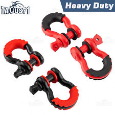 2 or 4 Pack D Ring Shackles 3/4'' with 7/8'' Pin Heavy Duty Towing Accessories picture
