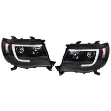 Labwork Right+Left Headlights For Toyota Tacoma 2005-2011 LED Black Projector picture