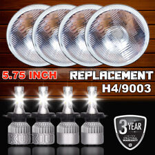 4pcs 5.75inch 5-3/4 H5001 H5006 LED Headlights For Peterbilt 359 379 picture