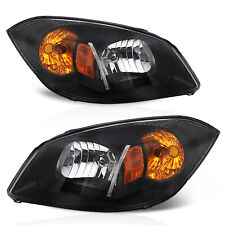 For 2005-2010 Chevy Cobalt 07-10 Pontiac G5 05-06 Pursuit Black Lamps Headlights picture