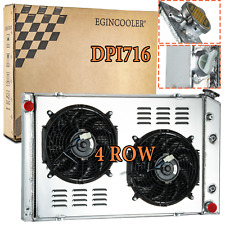 4 Row Radiator+Shroud Fan For 73-1987 Chevy C/K C10 C20 C30 K10 GMC C2500 Truck picture