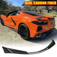 For Chevrolet Corvette C8 Stingray Z51 REAL CARBON Rear Trunk Spoiler High Wing picture