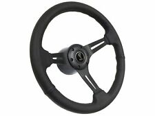 1968-78 Mustang S6 Black Leather Steering Wheel Kit, Tiffany Snake picture