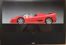 Ferrari F/50 Side Red Shot Very Rare Factory Produced Out of Print Car Poster picture
