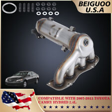 FOR 07-11 TOYOTA CAMRY 2.4L HYBRID CATALYTIC CONVERTER EXHAUST MANIFOLD W/GASKET picture