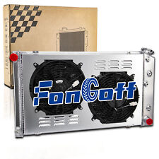 3Row Radiator+Shroud Fan For 1968~77 Chevy Chevelle Malibu 1971~90 Caprice CC161 picture