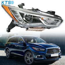 Right Headlight For 2016-2018 Infiniti QX60 Xenon/HID w/o AFS Chrome Clear Lens picture