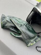 Stitch nine  motorcycle gloves leather Distressed Cafe Chopper Bobber  work -MED picture