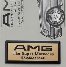 Pre Merger AMG GROSSAPACH ultra rare logo W124 W126 W116 R107 emblem badge dash picture