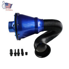 Universal 70mm Cold Air Intake System Air Filter Kit Auto Car US STOCK Blue picture