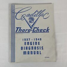 1937 thru 1948 Cadillac Thoro Check Engine Diagnosis Manual picture