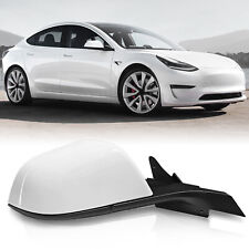 White Right Side Passenger Mirror Fits Tesla Model 3 2017 2018 19 20 2021-2023 picture