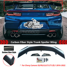 For Chevy Camaro ZL1 1LE Style 16-22 Carbon Fiber Paint Rear Trunk Spoiler Wing picture