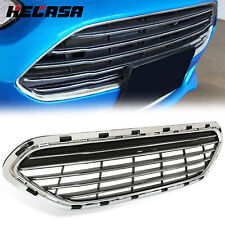 HECASA Front Chrome Upper Grille Grill FOR 2014-2019 Ford Fiesta 4DR 15 16 17 18 picture