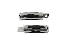 Chrome Diamond Male Mount Passenger Foot Pegs for Harley Softail Dyna Sportster picture