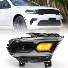 For 2021-2024 Dodge Durango Black LED Projector Headlight Lamp Passenger Right picture