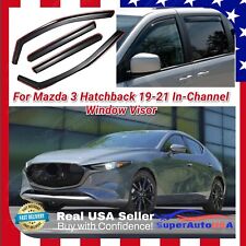 For Mazda3 Hatchback 19-21 In-Channel Vent Window Visors Rain Guard Deflectors picture