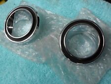 69 70 Ford Mustang Fastback Interior Rear Courtesy Light Stainless Trim Rings x6 picture