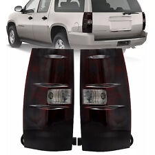 Tail Lights Brake Lamps For 2007-2014 Chevy Suburban Tahoe Red Smoke Left&Right picture