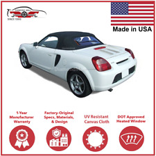 2000-07 Toyota MR2/MRS Convertible Soft Top w/DOT Apprv. Heated Glass, Black picture