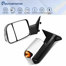 Tow Mirrors For 09-23 Ram 1500 10-18 2500 3500 Power Heated w/Temperature Sensor picture