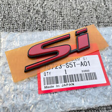 NEW LOGO Red Si Emblem Fits honda civic si 2Dr 4Dr Trunk Rear Badge Sticker picture