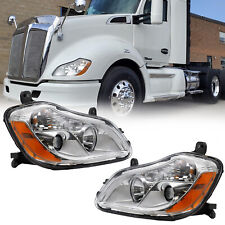 FOR KENWORTH T680 2013-2021 DRIVER AND PASSENGER SIDE HEADLIGHTS HEADLAMPS picture