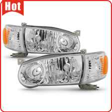 For 2001-2002 Toyota Corolla Headlights w/Corner Signal Headlamps Left+Right Set picture