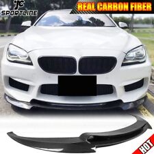 Fit For BMW 6Series F06 F12 F13 M6 Front Bumper Lip Spoiler Carbon fiber 2014-19 picture