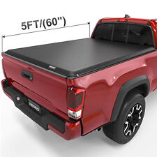 OEDRO 5FT Vinyl Roll Up Soft Truck Bed Tonneau Cover For 2005-2015 Toyota Tacoma picture