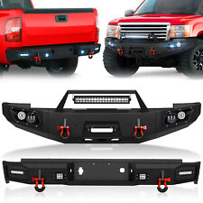 Front /Rear Bumper For 2007-2013 GMC Sierra 1500 Pickup Truck with LED Lights picture