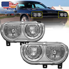 For 2008-2014 Dodge Challenger Headlights Assembly Lamp Chrome CH2502219 picture