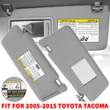 Fit For 2005-2015 Toyota Tacoma Gray Sun Visor Driver & Passenger Side Pair picture